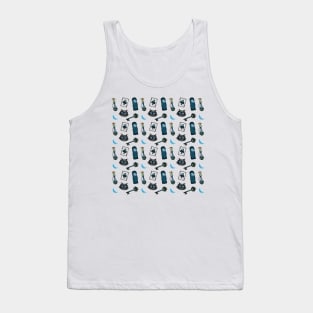 Cheshire Cat Dark Night Pattern Tank Top